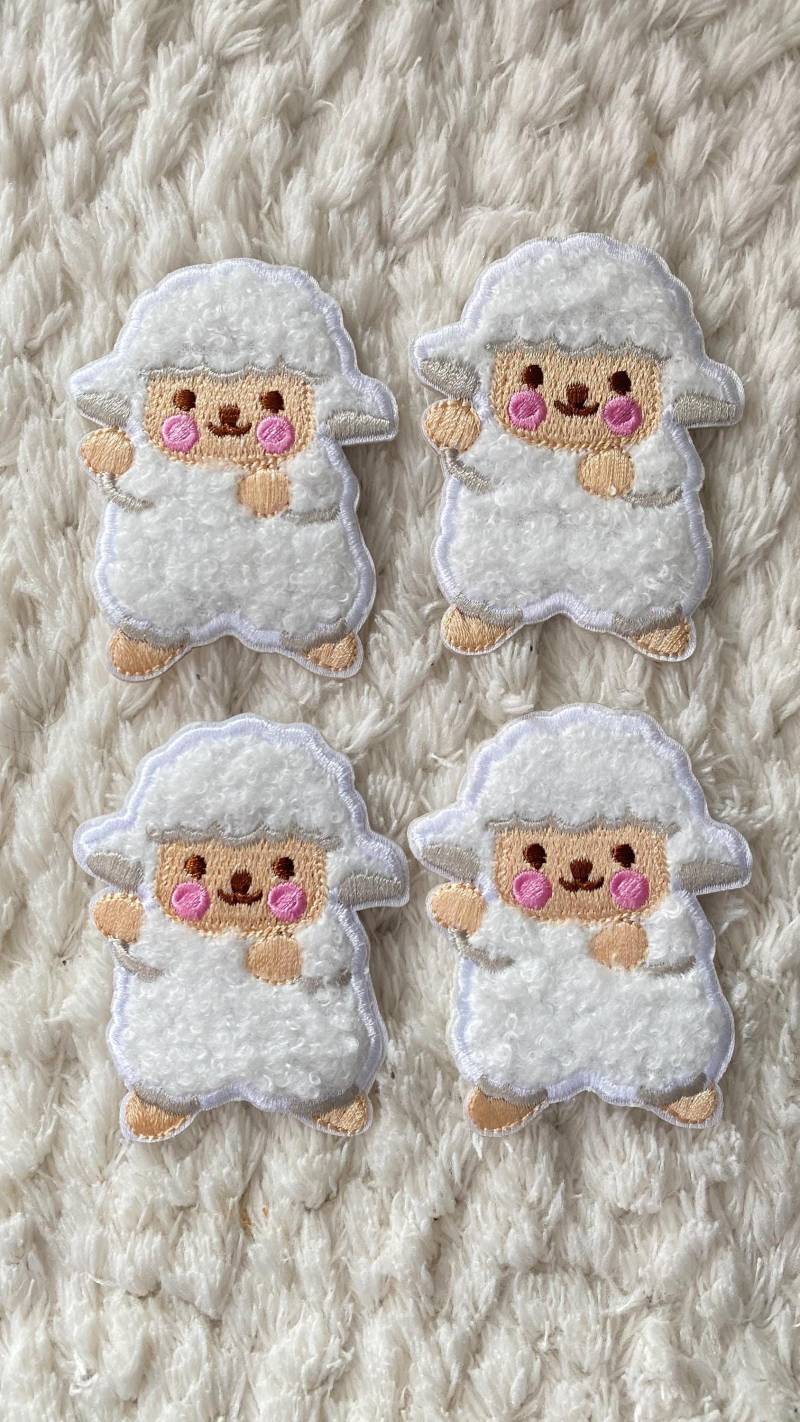 7 cm Kinder Baby Niedlich Stickerei Weiß Schafe Lamm Tier Selbstklebendes Aufnäher Zum Aufnähen Diy-Projekt Nähen Und Handwerk Versorgung 7 cm Kinder Baby Niedlich Stickerei Weiß Schafe Lamm Tier Selbstklebendes Aufnäher Zum Aufnähen Diy-Projekt Nähen Und Handwerk Versorgung von LimitedSelection