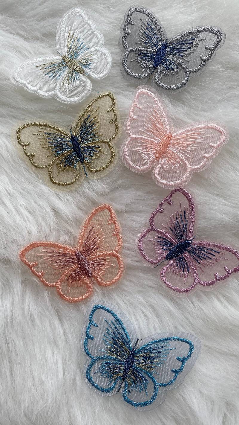 Frauen Gestickte Bunte Gaze Schmetterling Nähen Patch, Diy Kopfbedeckung Kleidung Accessoires Hochzeit Dekor Patches, Näh - Und Handwerk Versorgung Frauen Gestickte Bunte Gaze Schmetterling Nähen Patch, Diy Kopfbedeckung Kleidung Accessoires Hochzeit Dekor Patches, Näh - Und Handwerk Versorgung von LimitedSelection