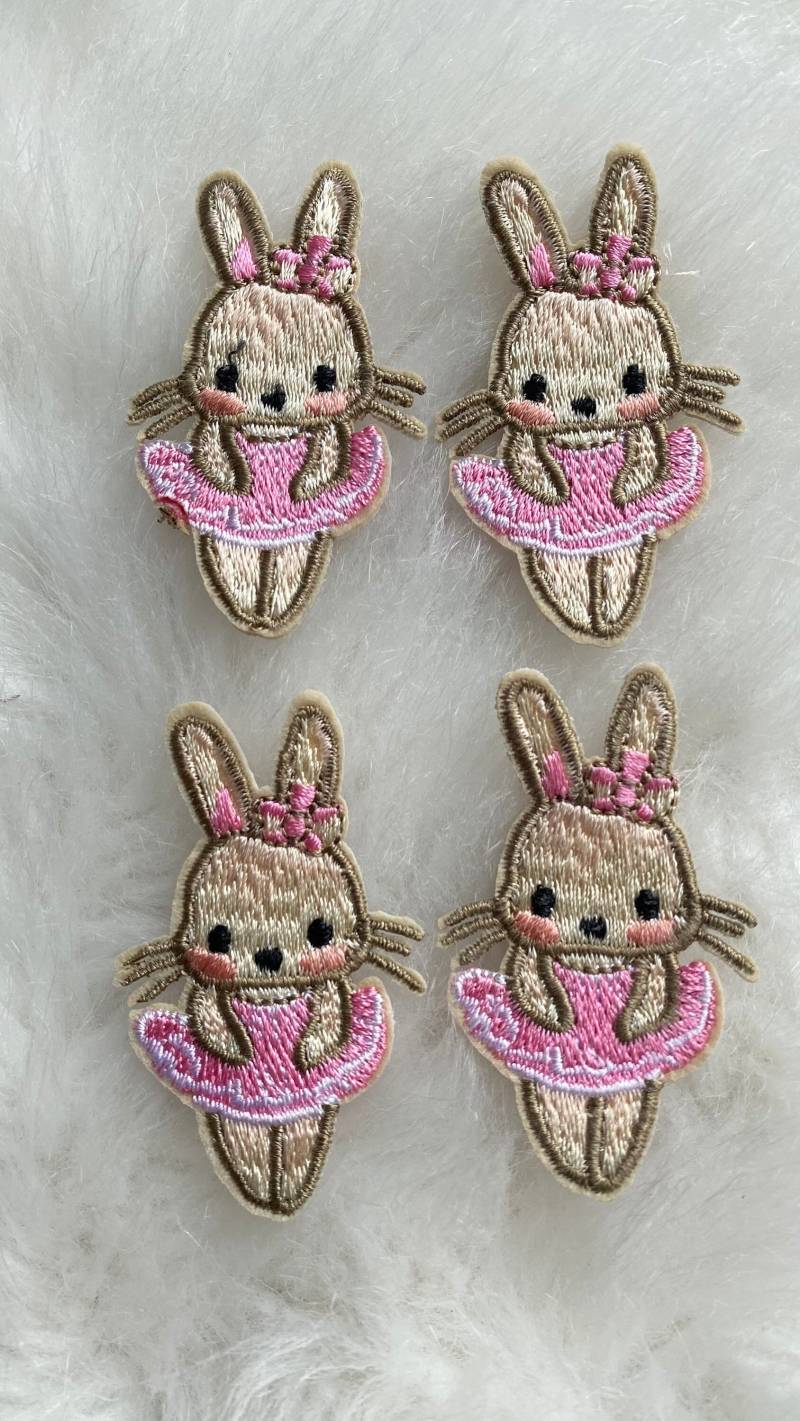 Kinder Niedlich Ballerina Bunny Gestickt Nähen Patch, Baby Osterhase Kleidung Patch On, Diy Kunsthandwerk von LimitedSelection