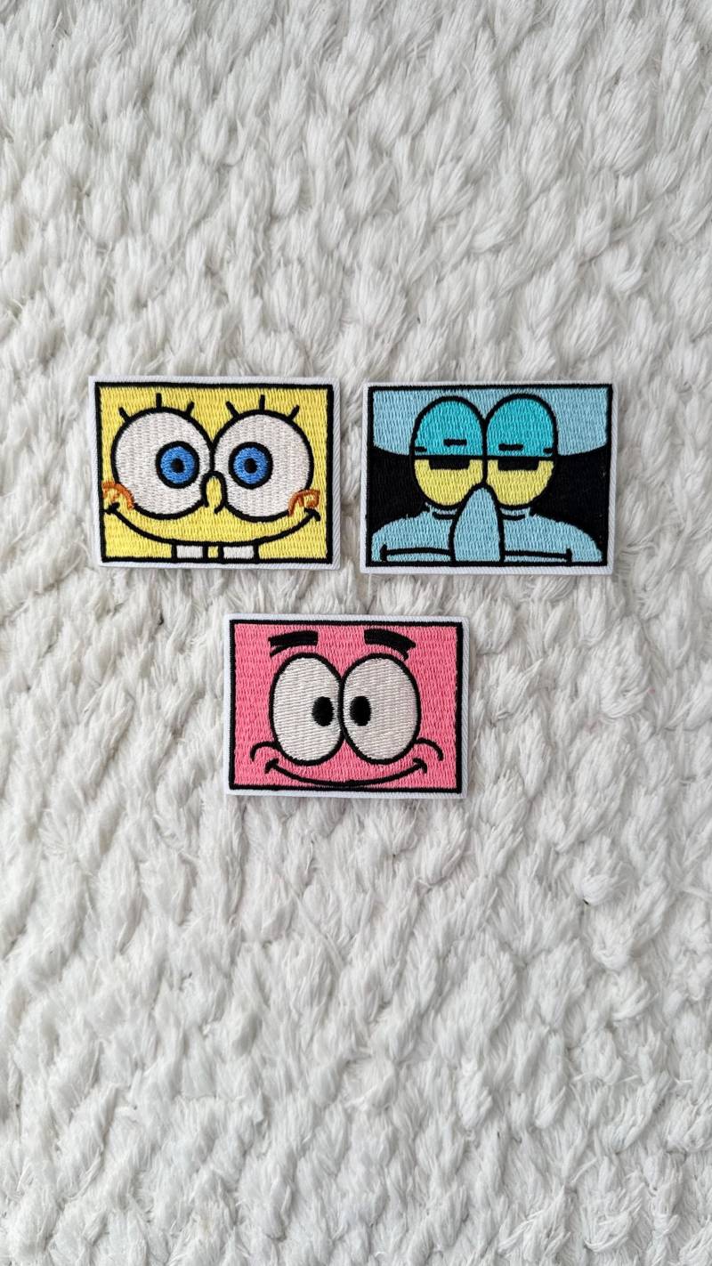Kinder Teen Gestickte Cartoon Stern Fisch Tintenfisch Schwamm Stick Auf Kleidung Accessoires Patches Diy Häkeln Projekt Nähen Und Handwerk Versorgung von LimitedSelection