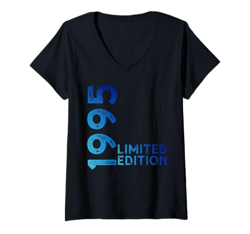 Damen Limited Edition Jahrgang 1995 Lustig 30. Geburtstag 30 Jahre T-Shirt mit V-Ausschnitt Damen Limited Edition Jahrgang 1995 Lustig 30. Geburtstag 30 Jahre T-Shirt mit V-Ausschnitt von Limitierte Edition Geburtstagsgeschenk Mann Frau
