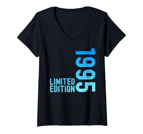 Damen Limited Edition Jahrgang 1995 Lustig 30. Geburtstag 30 Jahre T-Shirt mit V-Ausschnitt Damen Limited Edition Jahrgang 1995 Lustig 30. Geburtstag 30 Jahre T-Shirt mit V-Ausschnitt von Limitierte Edition Geburtstagsgeschenk Mann Frau