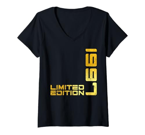 Damen Limited Edition Jahrgang 1997 Lustig 28. Geburtstag 28 Jahre T-Shirt mit V-Ausschnitt von Limitierte Edition Geburtstagsgeschenk Mann Frau