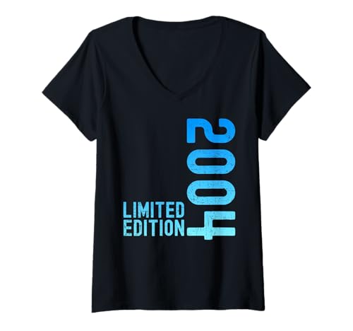 Damen Limited Edition Jahrgang 2004 Lustig 21. Geburtstag 21 Jahre T-Shirt mit V-Ausschnitt Damen Limited Edition Jahrgang 2004 Lustig 21. Geburtstag 21 Jahre T-Shirt mit V-Ausschnitt von Limitierte Edition Geburtstagsgeschenk Mann Frau