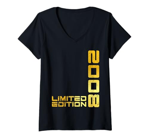 Damen Limited Edition Jahrgang 2008 Lustig 17. Geburtstag 17 Jahre T-Shirt mit V-Ausschnitt Damen Limited Edition Jahrgang 2008 Lustig 17. Geburtstag 17 Jahre T-Shirt mit V-Ausschnitt von Limitierte Edition Geburtstagsgeschenk Mann Frau