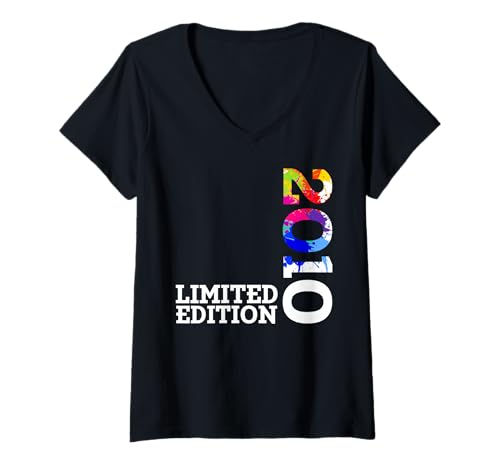 Damen Limited Edition Jahrgang 2010 Lustig 15. Geburtstag 15 Jahre T-Shirt mit V-Ausschnitt Damen Limited Edition Jahrgang 2010 Lustig 15. Geburtstag 15 Jahre T-Shirt mit V-Ausschnitt von Limitierte Edition Geburtstagsgeschenk Mann Frau