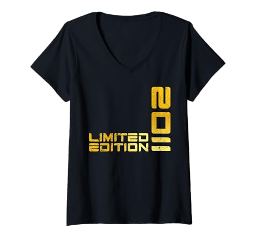 Damen Limited Edition Jahrgang 2011 Lustig 14. Geburtstag 14 Jahre T-Shirt mit V-Ausschnitt Damen Limited Edition Jahrgang 2011 Lustig 14. Geburtstag 14 Jahre T-Shirt mit V-Ausschnitt von Limitierte Edition Geburtstagsgeschenk Mann Frau