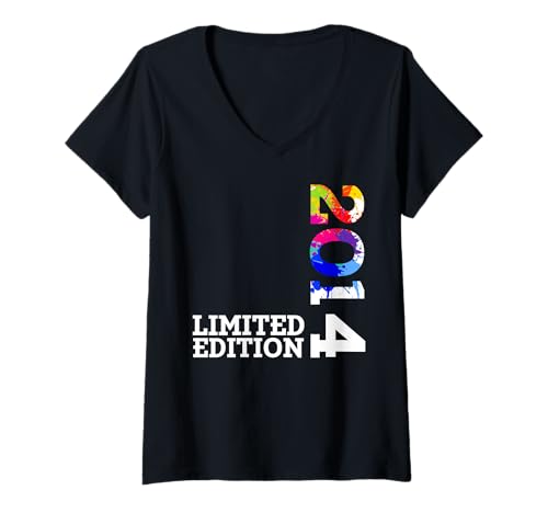 Damen Limited Edition Jahrgang 2014 Lustig 11. Geburtstag 11 Jahre T-Shirt mit V-Ausschnitt Damen Limited Edition Jahrgang 2014 Lustig 11. Geburtstag 11 Jahre T-Shirt mit V-Ausschnitt von Limitierte Edition Geburtstagsgeschenk Mann Frau