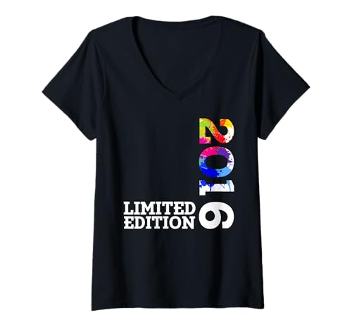 Damen Limited Edition Jahrgang 2016 Lustig 9. Geburtstag 9 Jahre T-Shirt mit V-Ausschnitt Damen Limited Edition Jahrgang 2016 Lustig 9. Geburtstag 9 Jahre T-Shirt mit V-Ausschnitt von Limitierte Edition Geburtstagsgeschenk Mann Frau
