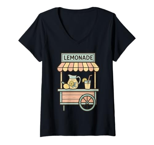 Damen Lemoncello T-Shirt für Damen Limoncello Zitronen Zitrone Cello T-Shirt mit V-Ausschnitt Damen Lemoncello T-Shirt für Damen Limoncello Zitronen Zitrone Cello T-Shirt mit V-Ausschnitt von Limoncello Shirt Women Lemonade Lemons Lemon