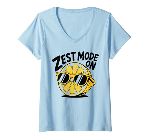 Damen Video Gamers Retro Videospiel Vintage Videospiele Old Gamer T-Shirt mit V-Ausschnitt von Limoncello Shirt Women Lemonade Lemons