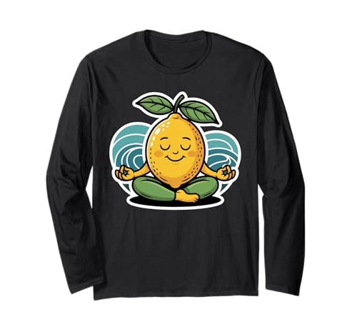 Lemoncello T-Shirt für Damen, Limoncello Yoga Zitrone Cello Langarmshirt von Limoncello Shirt Women Lemonade Lemons
