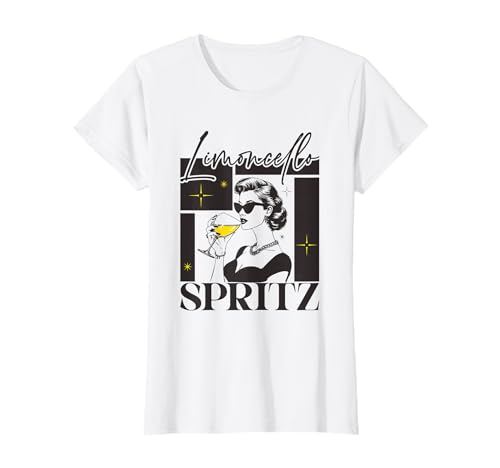 Limoncello Spritz Retro Sommer Outfit Damen Zitronen Italien T-Shirt Limoncello Spritz Retro Sommer Outfit Damen Zitronen Italien T-Shirt von Limoncello Spritz Aperitif Damen Sommer Outfits