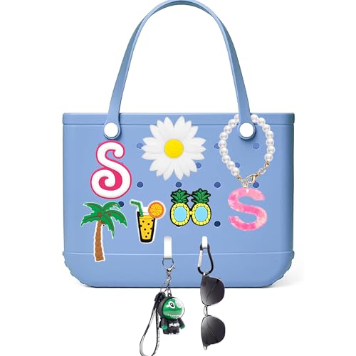 Limotex Bogg Bag Buchstaben-Charm-Zubehör – Einsteckbuchstaben-Zubehör, dekorativ mit Strandtasche, Handtasche, DIY-Blumen, Strandmuster, Dekoration mit Bogg Bag für Frauen und Mädchen, Größe S, 9 Limotex Bogg Bag Buchstaben-Charm-Zubehör – Einsteckbuchstaben-Zubehör, dekorativ mit Strandtasche, Handtasche, DIY-Blumen, Strandmuster, Dekoration mit Bogg Bag für Frauen und Mädchen, Größe S, 9 von Limotex