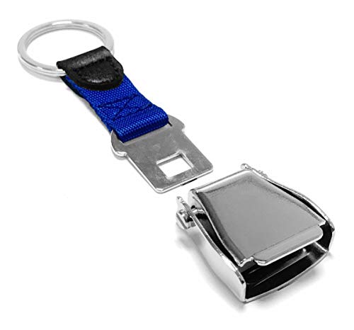 Airline Seatbelt Key Chain - Schlüsselanhänger mit Seatbelt Schnalle (blau) von Limox Souvenirs