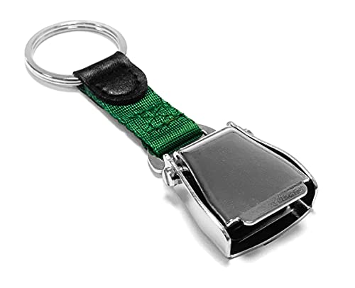 Airline Seatbelt Key Chain - Schlüsselanhänger mit Seatbelt Schnalle (grün) von Limox Souvenirs