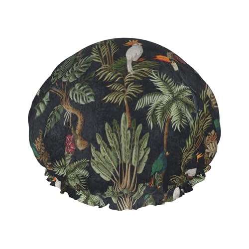 Aquarell Kaktus Frauen Luxus Duschhaube, doppelte Schutzschichten elastisch, wiederverwendbar, verstellbare Duschhaube Aquarell Kaktus Frauen Luxus Duschhaube, doppelte Schutzschichten elastisch, wiederverwendbar, verstellbare Duschhaube von Limpac