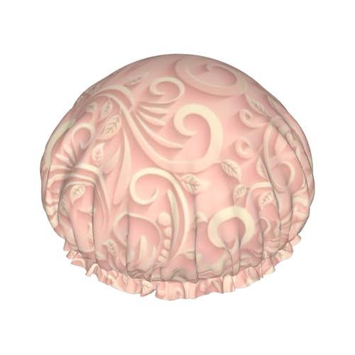 Klassische florale Wirbel Frauen Luxus Duschhaube, doppelte Schutzschichten, elastisch, wiederverwendbar, verstellbare Duschhaube Klassische florale Wirbel Frauen Luxus Duschhaube, doppelte Schutzschichten, elastisch, wiederverwendbar, verstellbare Duschhaube von Limpac