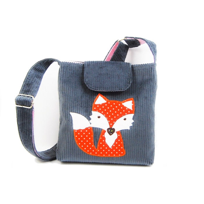 Kleine Tasche Mit Motiv Fuchs von LimpopoBagsButik
