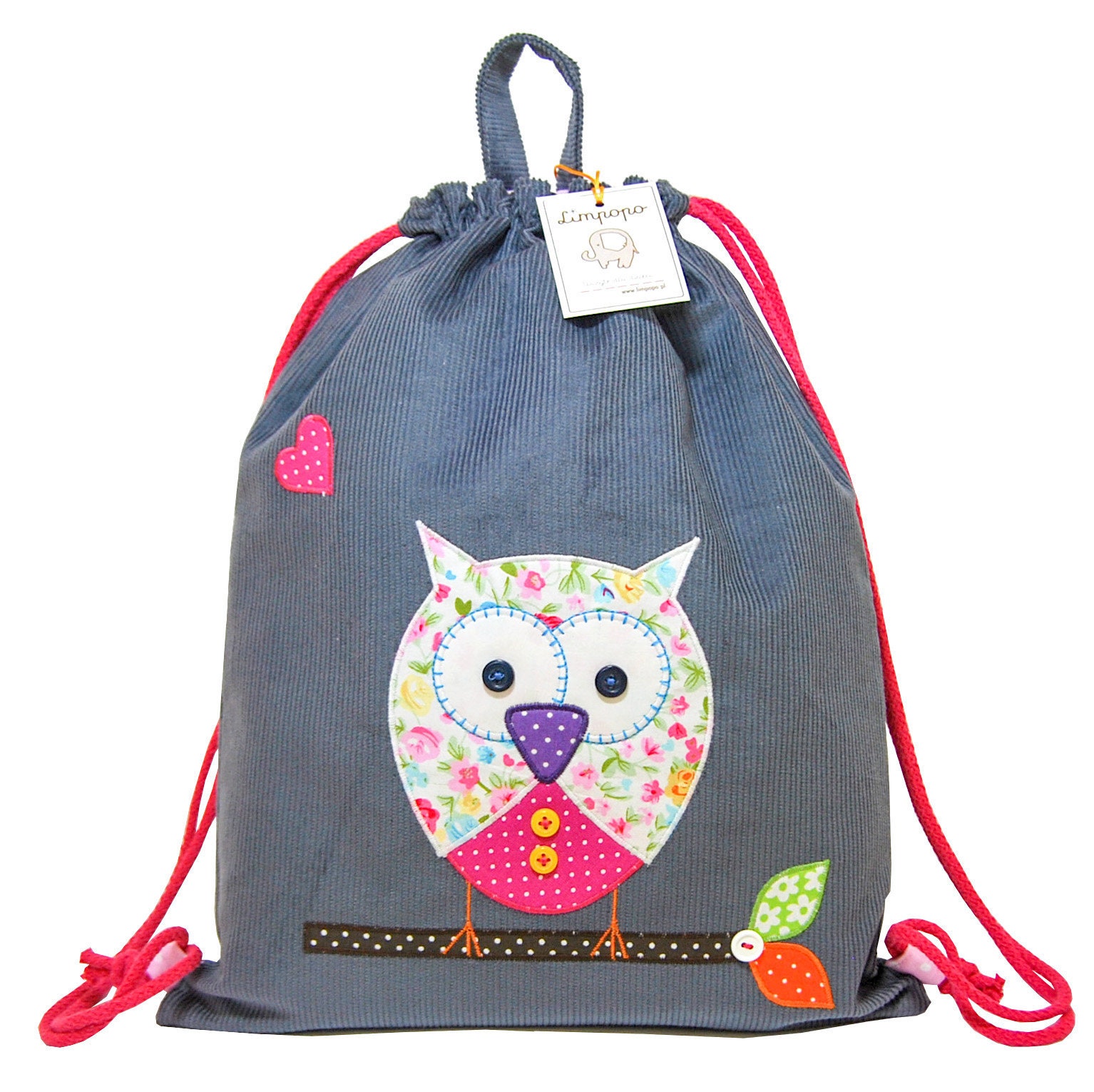 Namenbeutel Mit Eule von LimpopoBagsButik