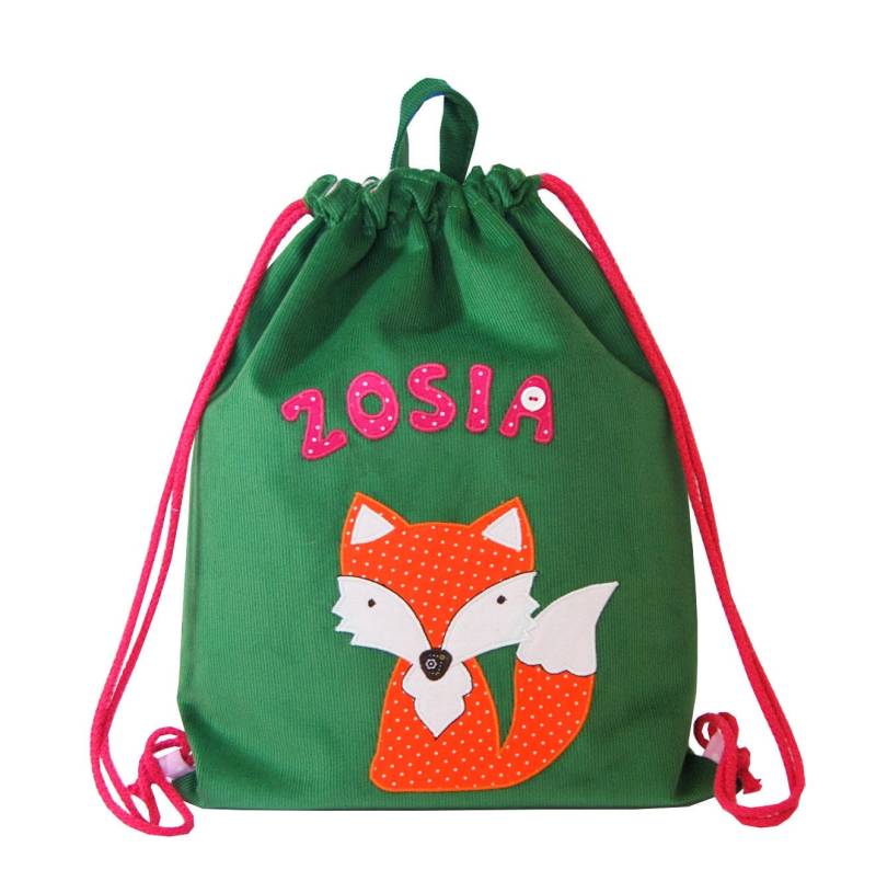 Namenbeutel Mit Fuchs von LimpopoBagsButik