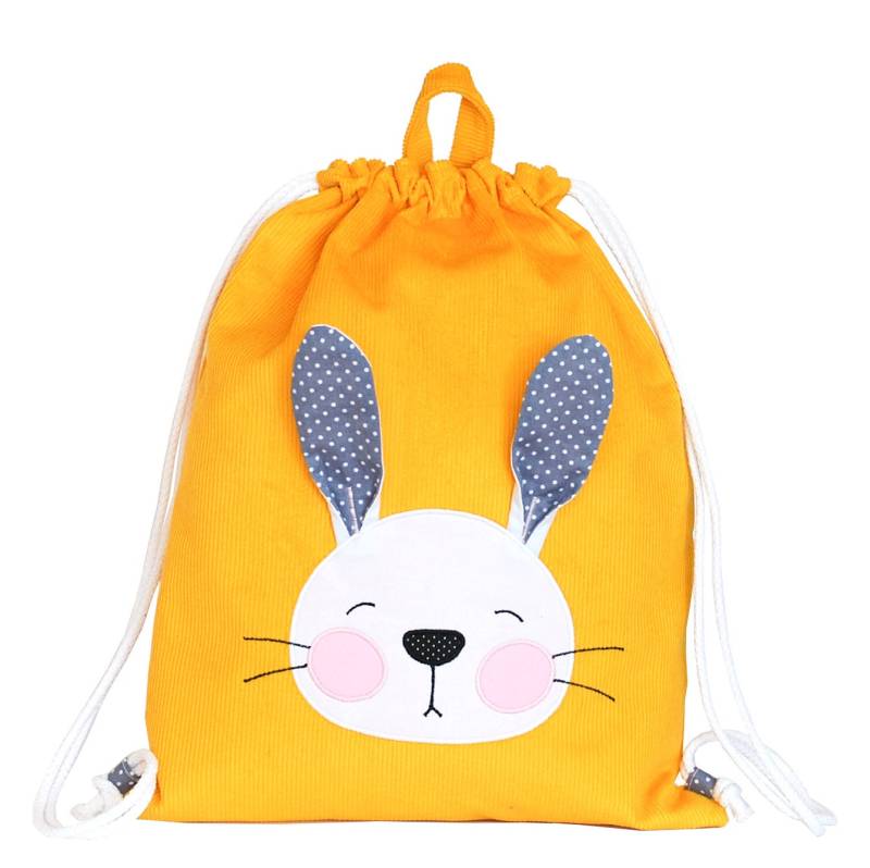 Tasche Rucksack Mit Hase | Gelb von LimpopoBagsButik