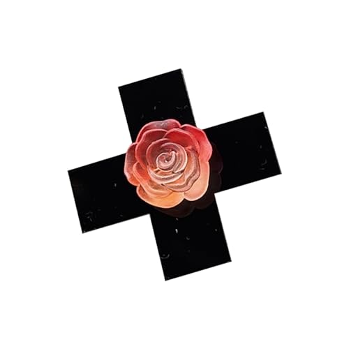 1/2 Stück Punk gekreuzte Rose Haarspange Starke Clip Seitliche Haarspangen Haarnadel für weibliche Seitenpony, Haarstyling-Zubehör von Limtula