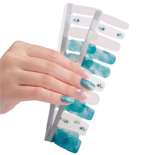 1 Blatt Full Wraps Nagelabziehbilder Nagellackstreifen Aufkleber Nagelkleber Nagelkunstaufkleber Für Frauen Mädchen von Limtula