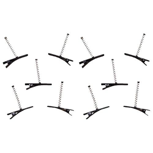 1 Stück / 10 Stück einfarbige Haarspangen für die Braut, Rohlinge, Kopfschmuck mit Feder-Foto-Requisiten, schwarz, einfarbige Haarspange von Limtula