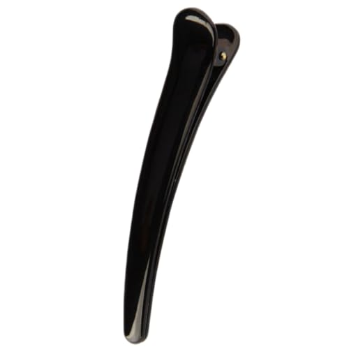 1 x Haarspange für Damen und Mädchen, Schwarz, Kunststoff, einzelne Zinke, professionelle Friseure, Größe S 1 x Haarspange für Damen und Mädchen, Schwarz, Kunststoff, einzelne Zinke, professionelle Friseure, Größe S von Limtula