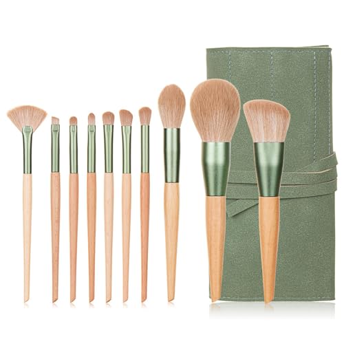 10/14 Stück Make-up-Pinsel, Lidschatten-Pinsel, Reise-Make-up-Pinsel, Kosmetikpinsel mit Aufbewahrungstasche für Damen von Limtula