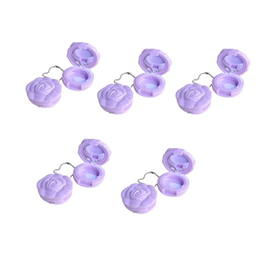 10 Stücke Rosenform Lip Balm Container Mit Verspiegelter Lecksicherem Praktischen Kosmetischen Kosmetischen Kosmetik Und Haushaltsnutzungs Reiseberichtungs Nachfüllgläsern von Limtula