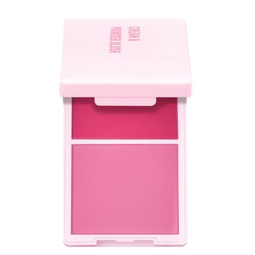 2-in-1 Creme- und Puder-Rouge, tragbar, Wangen-Kosmetik, Reisefreundlich, Wangenrouge, für Frauen, die Make-up lieben von Limtula