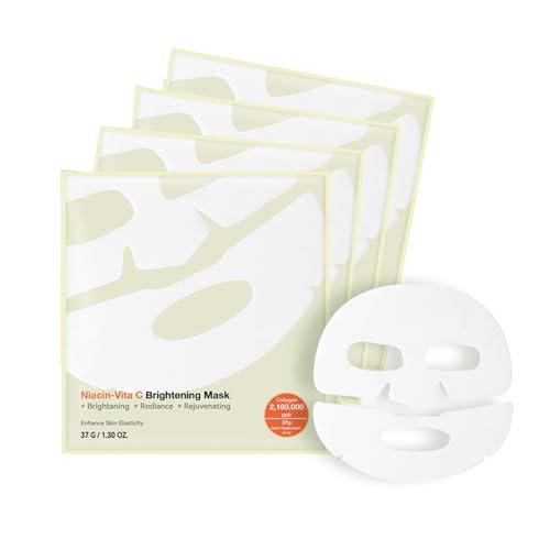 4PCs Aufhellung Und Feuchtigkeitsgesichtsmaske Für Frauen Und Mädchen Pore Straffung Feine Linien Verbesserung Die Tägliche Pflege von Limtula