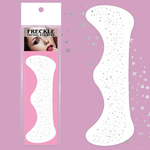 5 Blätter Glitzerte Sommersprossen Gesicht Tätowieren Musikfestival Make Up Aufkleber Langlebig Vorübergehende Vorübergehende Körperkunst Für Event von Limtula