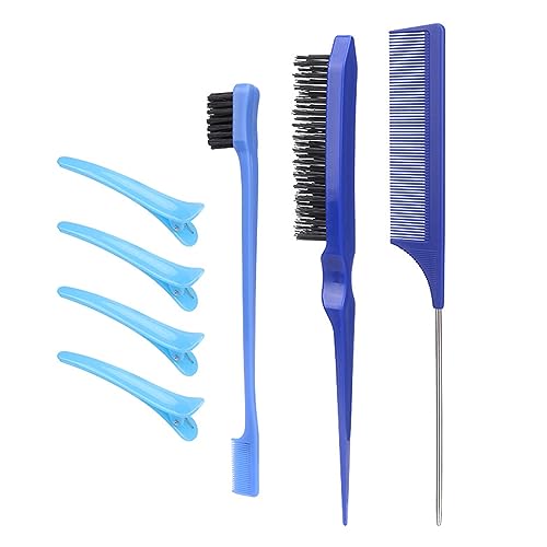 7-teiliges Haarbürsten Set Mit Entenschnabel Set Nylon Haarbürsten Salon Haarbürsten Für Frauen Und Mädchen Haarkantenbürste Für Schwarze Frauen von Limtula