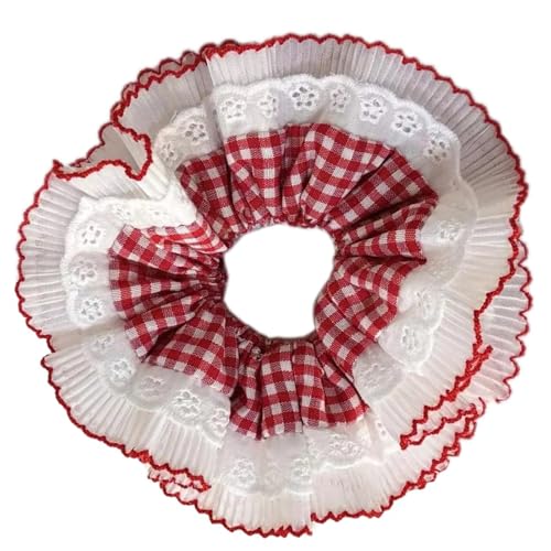 Aufwändiger gerüschter Haargummi für Damen, schöne Spitzen-Haargummis, mehrlagig, Haargummi, Volant Aufwändiger gerüschter Haargummi für Damen, schöne Spitzen-Haargummis, mehrlagig, Haargummi, Volant von Limtula