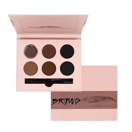 Augenbrauen Stempel Schablonen Sets Mit Augenbrauen Pinsel Augenbrauen Puder Set Einfach Zu Verwendende Augenbrauen Schablonen Für Schöne Brauen von Limtula