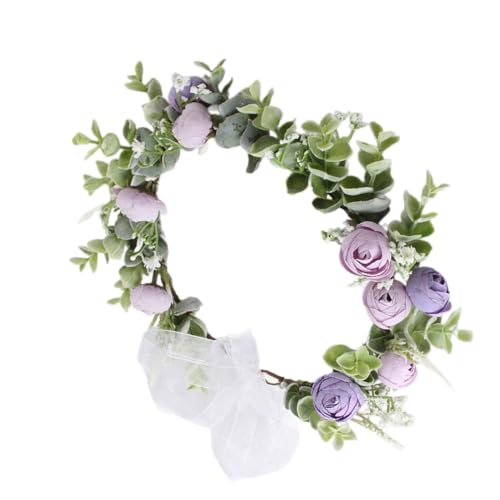Brautblume für Hochzeit, Blumengirlanden, Haarkranz, Blumenkranz, Blumenstirnbänder, Blumenstirnbänder für Damen von Limtula