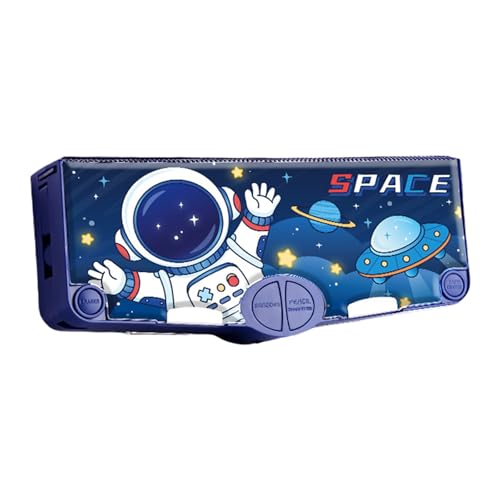 Cartoon Stiftkoffer Multifunktionales Bleistiftbox Mit Sicherheitsschere Spitzer Zeitplan Finger Wrap Tape Klar Lineal Eraser Stiftbox von Limtula