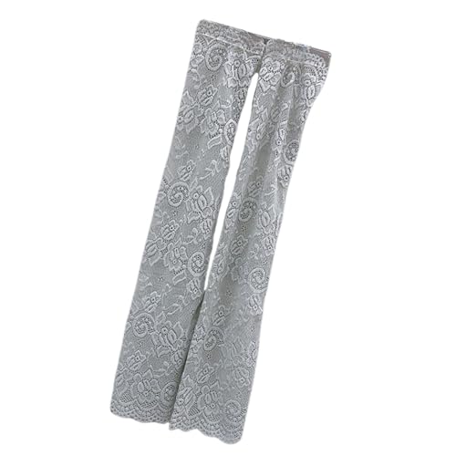 Damen Mädchen Sommer UV-Schutz Armstulpen Blumen Spitze Narben Abdeckungen Lange fingerlose Fahrhandschuhe für Party Sport Lange fingerlose Fahrhandschuhe von Limtula