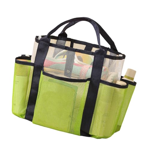 Doppellagige Strandtasche, tragbare Dusche, Reise-Toiletry Schwimmaufbewahrung für Schlafsaal, Badezimmer, doppellagig, Strand, Badezimmer, Schwimmaufbewahrung, lichtgrün, Mass Beauty von Limtula