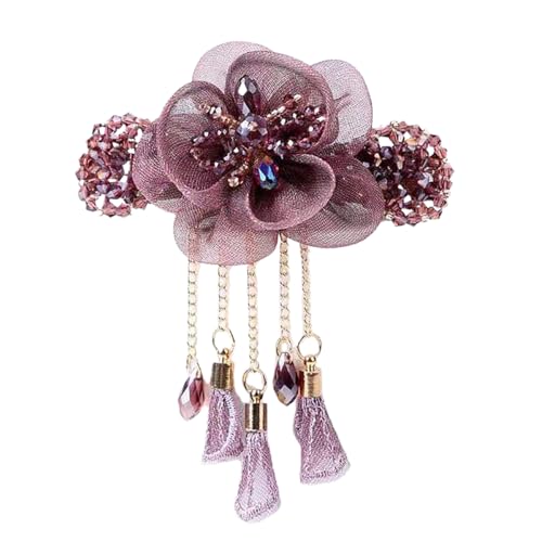 Einzigartige Blumen-Haarspange für Damen, Pferdeschwanz-Halter, lange Quasten, zarte Haarnadel für Damenmode und Cosplay Einzigartige Blumen-Haarspange für Damen, Pferdeschwanz-Halter, lange Quasten, zarte Haarnadel für Damenmode und Cosplay von Limtula