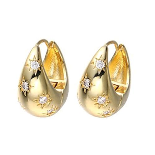 Einzigartiges Dangle Ohr Haken Accessoire Moderne Ohrringe Accessoire Mit Kreisförmigen Wassertropfen Silhouetten Für Modeliebhaber von Limtula