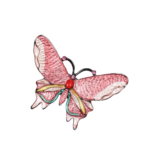 Elegante Schmetterlingsbrosche Strassstresssteine Kristalle Verliehene Stecknadel Für Trendige Frauen Hochzeitsfeiern Kleid Schmuck Geschenke Accessoire Frauen Hochzeitskleid Brosche Brosche von Limtula