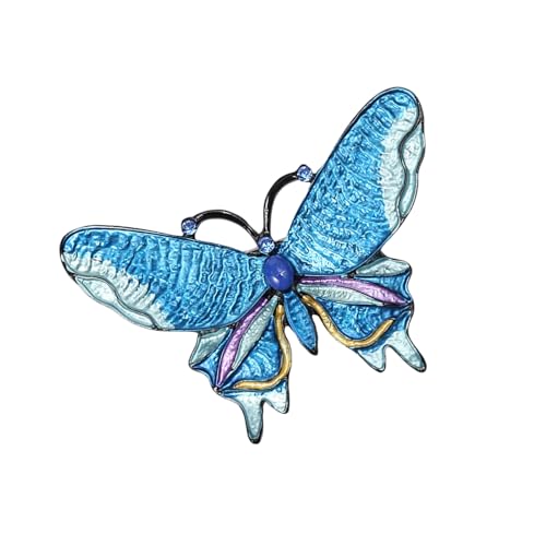 Elegante Schmetterlingsbrosche Strassstresssteine Kristalle Verliehene Stecknadel Für Trendige Frauen Hochzeitsfeiern Kleid Schmuck Geschenke Accessoire Frauen Hochzeitskleid Brosche Brosche von Limtula