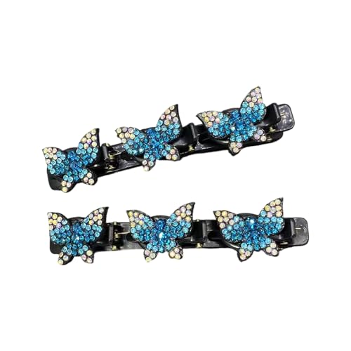 Elegante Strass-Haarnadeln für Damen, Hochzeit, Party, Arbeit, modernes Haarstyling-Werkzeug mit rutschfestem Griff, Acryl-Strasssteine, Haar-Accessoire, 1 Paar von Limtula