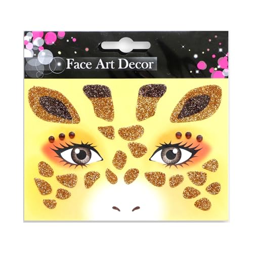 Gesicht Körper Temporärer Make Up Aufkleber Glitzerten Kristall Halloween Party Cosplay Animal Coaplsy Proms von Limtula