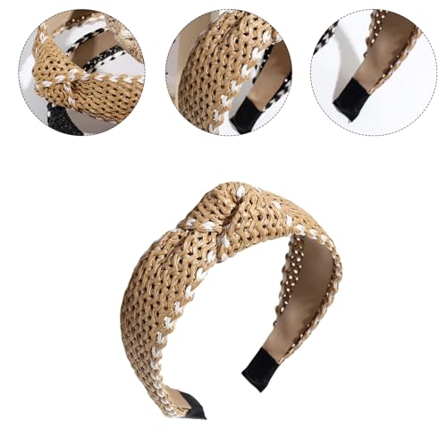 Gewebte Knotted Kopfbedeckung Proms Geburtstagshaarbänder Breite Kopfbedeckung Cottagecore Knotted Strand Haar Kopfbedeck Gewebte Knotted Kopfbedeckung Proms Geburtstagshaarbänder Breite Kopfbedeckung Cottagecore Knotted Strand Haar Kopfbedeck von Limtula
