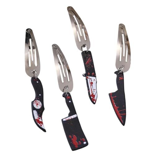 Ghosted Princess Scissor Blutflecken Haarclip Handgefertigtes Kopfschmuck Form Der Scary Pons Clip Entenbill Clip von Limtula